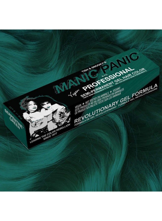 Manic Panic Professional Color Serpentine Green - Medium True Green Semi Permanent Gel Hair Dye - Lasts Through 40+ Washes - No Developer Required (3oz) - Image 3