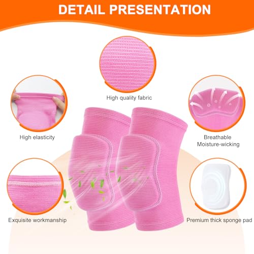 HISFFOG volleyball knee pads for Girls, Youth, Kids, Women, Men, Protective Knee pads for Volleyball Basketball Football Dance Yoga Tennis Running Cycling Workout Wrestling Climbing - Image 3