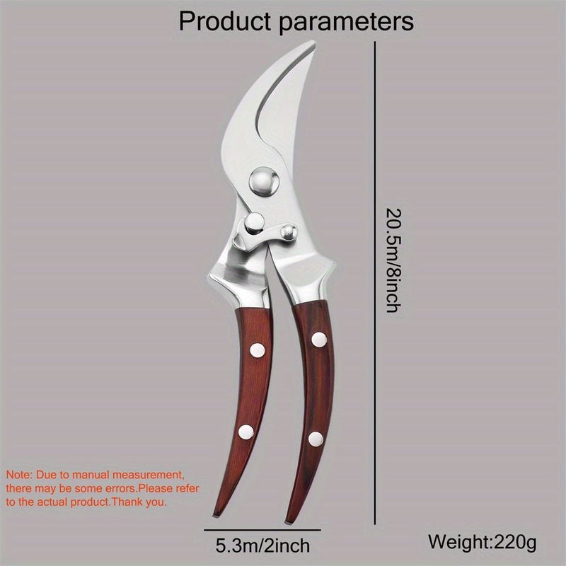 Professional Stainless Steel Garden Pruning Scissors Bonsai Root Pruning Tool For Leaf Flower And Grafting - Image 3