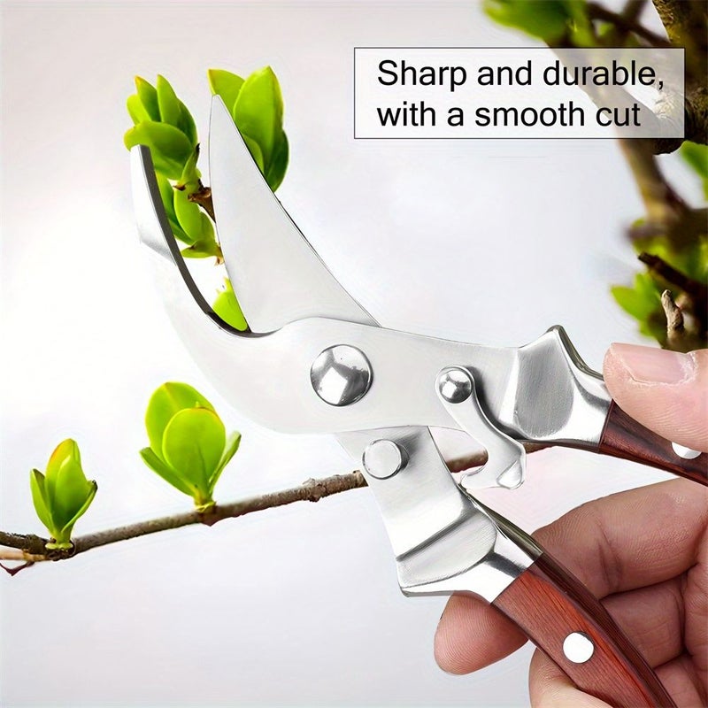 Professional Stainless Steel Garden Pruning Scissors Bonsai Root Pruning Tool For Leaf Flower And Grafting - Image 4