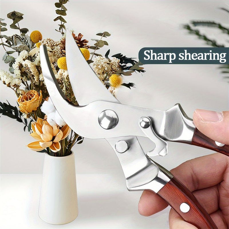 Professional Stainless Steel Garden Pruning Scissors Bonsai Root Pruning Tool For Leaf Flower And Grafting - Image 2