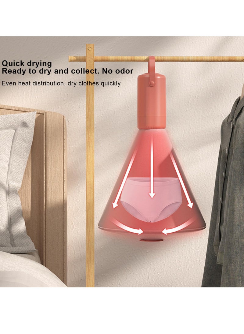 Captaintech Compact Portable Clothes Dryer for Apartments, Mini Travel Dryer for Socks, Tank Tops, Panties, and Underwear (Orange) - Ideal for Small Spaces and On-the-Go Use. - Image 2