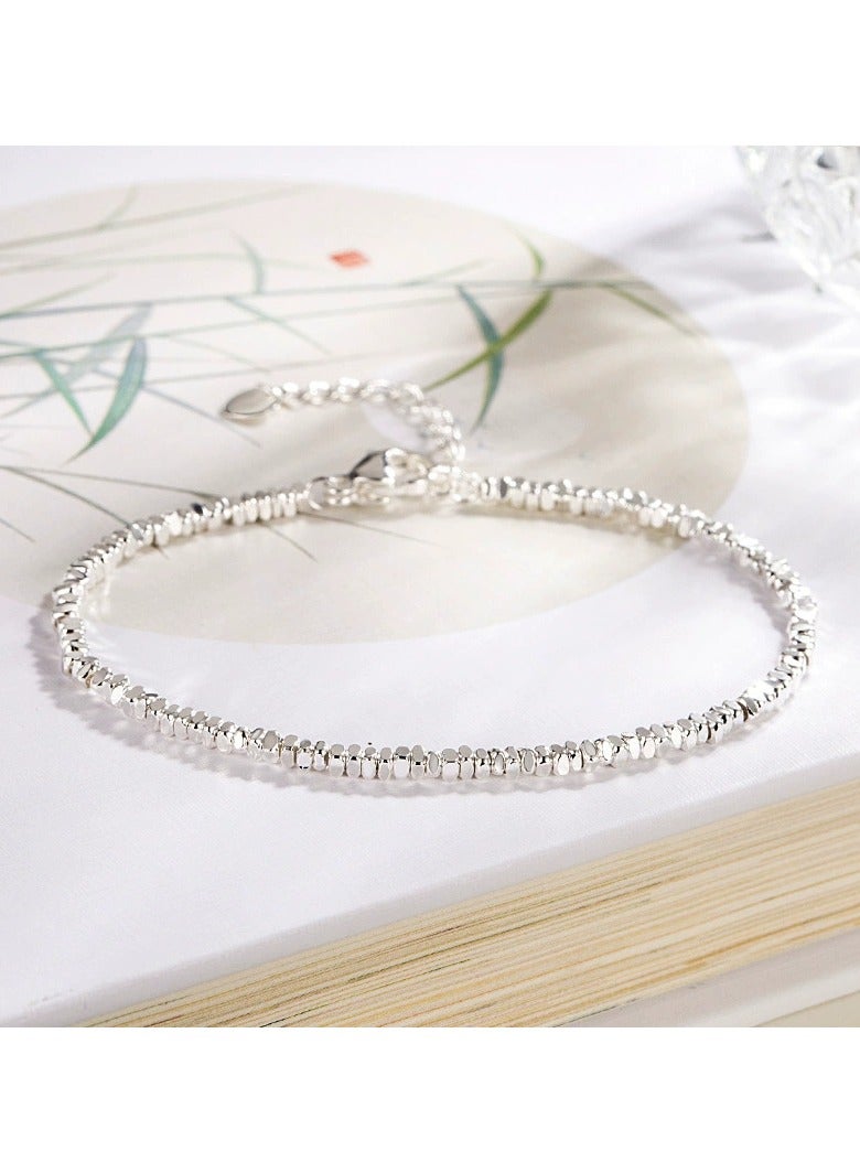 Goolsky Minimalist Silver Bracelet for Women – Dainty Adjustable Chain, Everyday Elegant Jewelry - Image 1