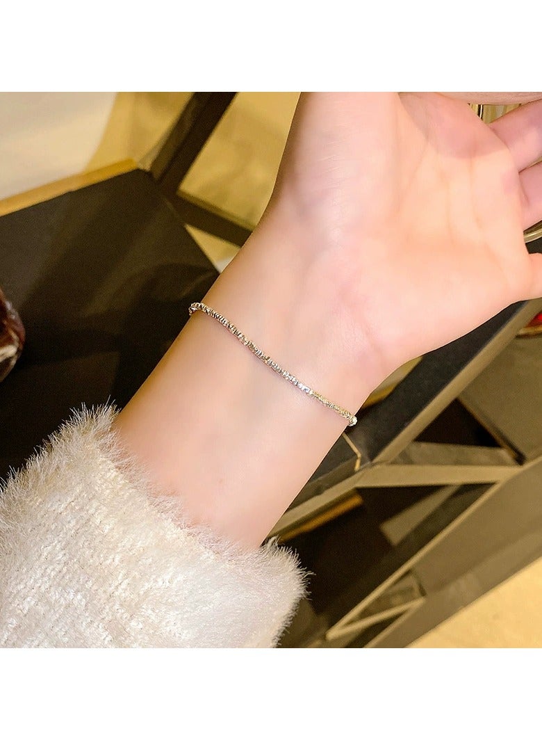 Goolsky Minimalist Silver Bracelet for Women – Dainty Adjustable Chain, Everyday Elegant Jewelry - Image 4