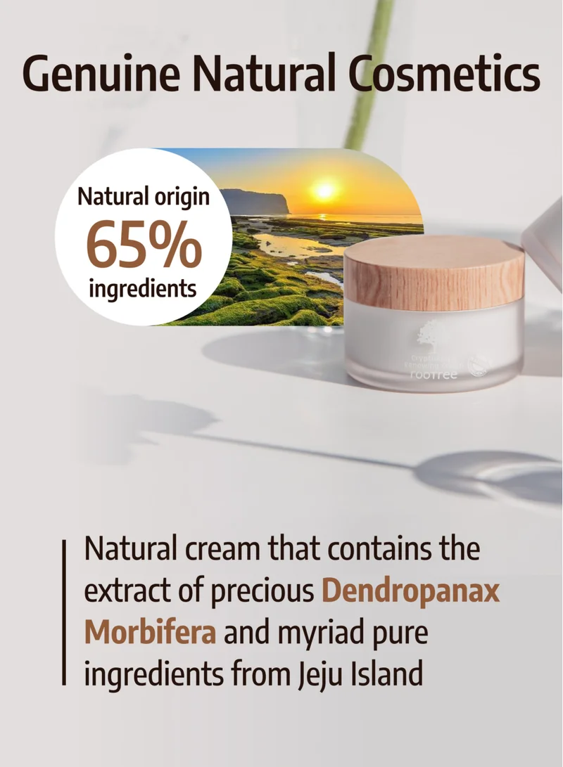 rootree Cryptherapy Renewing Cream - Korean Skincare, Moistruising and Hydrating Cream,  Facial Care for Skin Elasticity, Vegan & Cruelty Free