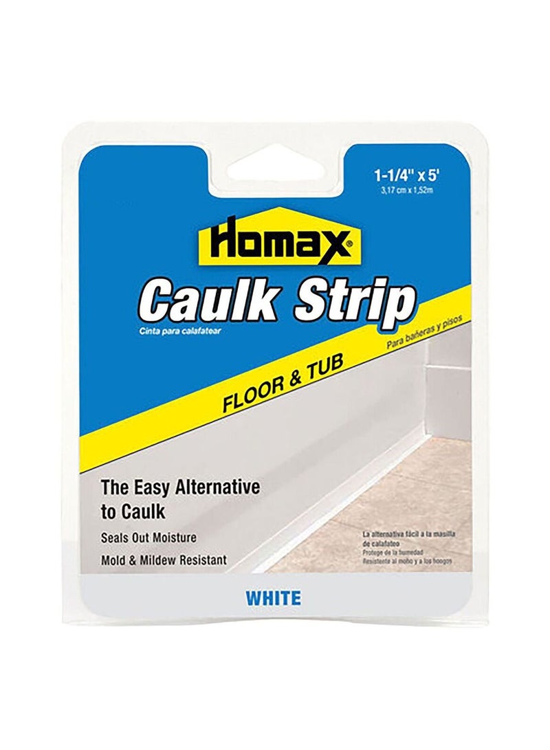 Floor and Tub Caulk Strip White