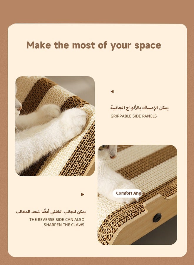 Generic 1 Pcs Cat Scratching Board, Cat Chair and Sofa, Scratch Resistant，Cat Toy，Durable, Space-Saving & Washable for Indoor Cats，Cat House, Cat Claw Nest, Indoor Cat Scratching Board for Clawing,Protecting Furniture Cat Scratch Pad  - Image 4