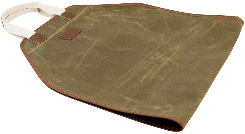 INNO STAGE Canvas Log Carrier Bag,Durable Wood Tote,Fireplace Stove Accessories,Extra Large Firewood Holder with Handles for Camping Khaki - Image 5