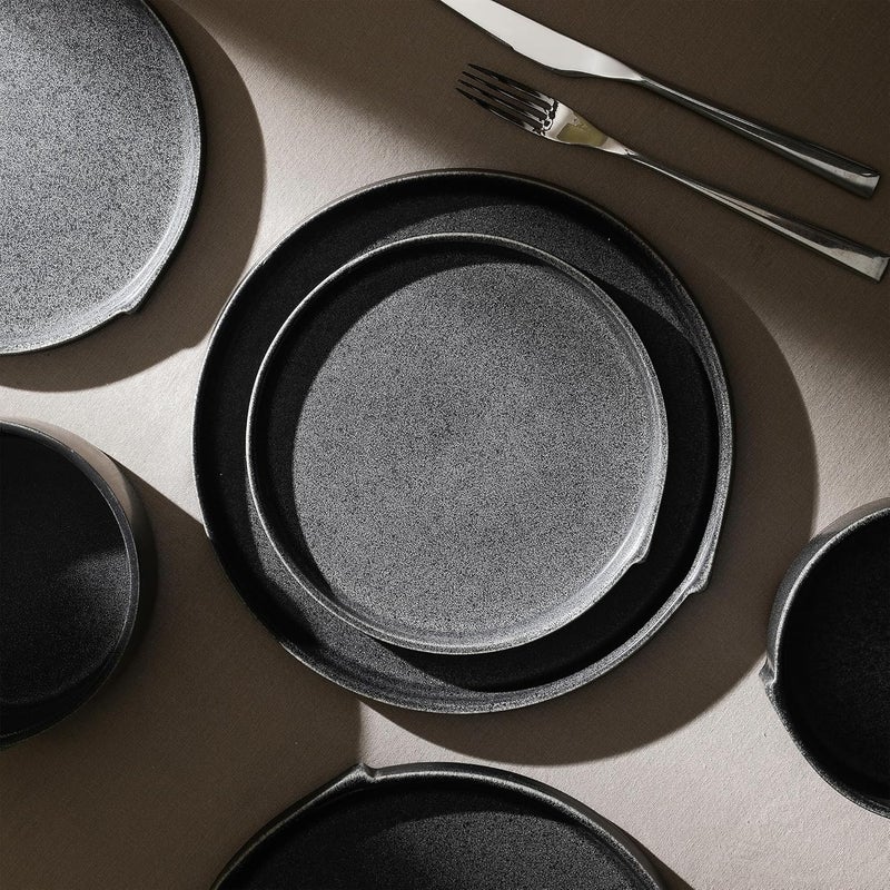 Stone Lain Bao 4Piece Dinner Plate Set Stoneware Charcoal - Image 4