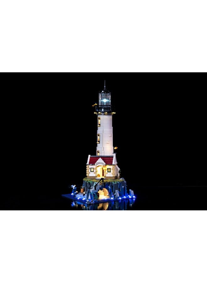 Brick Loot Brick Loot Deluxe LED Lighting Kit for Motorized Lighthouse 21335 Set - Compatible with Lego Ideas - LED Light Accessories for Lego Building Blocks (Model Not Included)  - Image 1