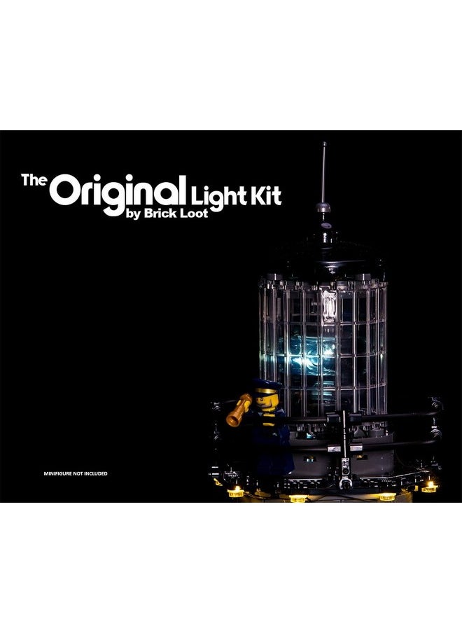 Brick Loot Brick Loot Deluxe LED Lighting Kit for Motorized Lighthouse 21335 Set - Compatible with Lego Ideas - LED Light Accessories for Lego Building Blocks (Model Not Included)  - Image 5