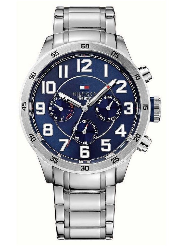 Tommy Hilfiger Plus Men's 1791053 Stainless Steel Watch with Link Bracelet-46mm  - Image 1