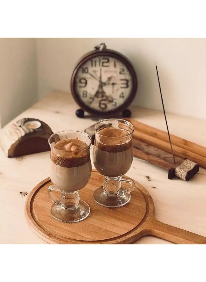 Pasabache Irish Coffee Glass Set – 2 Pieces, 270 ml – Heat Resistant Glass Cups for Hot & Cold Drinks - Image 3