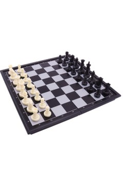 UniTrain 2 in 1 Magnetic Chess Checkers Set - Travel Chess Set Folding Board Game  - Image 2
