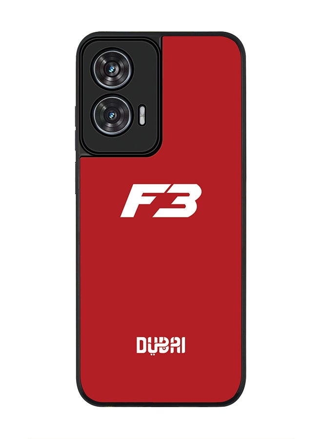 Stylizedd For Motorola Edge 50 Fusion 5G Case,Slim fit Camera Protection, Shockproof Thin Phone cover  -  Faz3 Dubai Red - Image 1