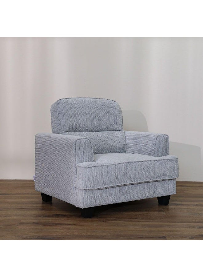 Comfynest Comfynest Winterfell 1-Seater Fabric Sofa With 2-Year Warranty 106X88X97Cm Grey - Image 3