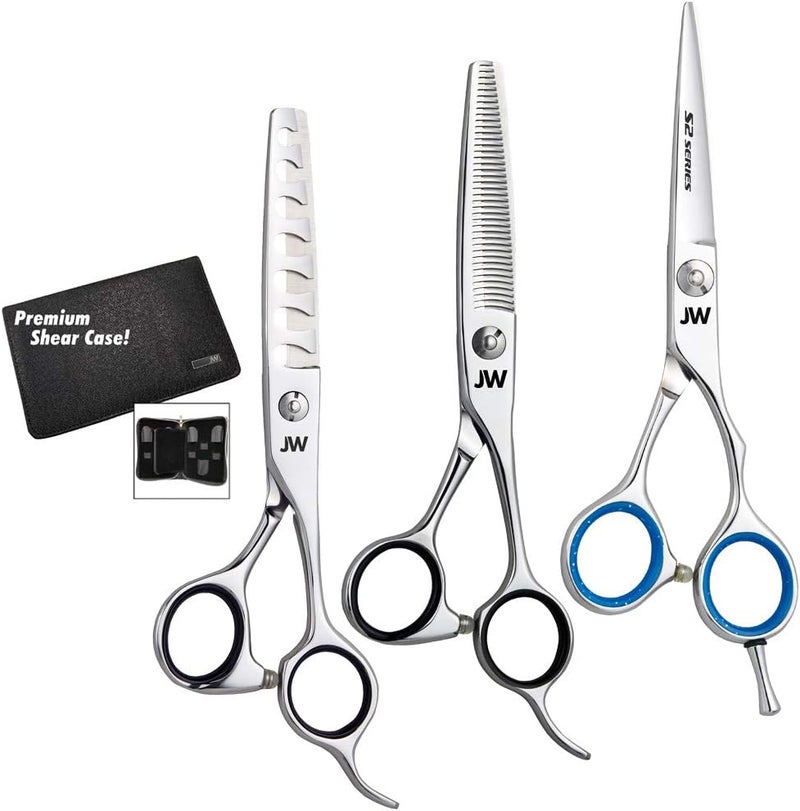 JW S2 Trio Cutting Blending and Texturizing Shear Kit 5 Inch