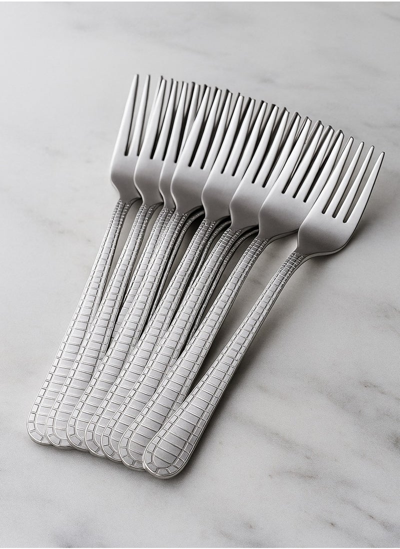 ALMUFARREJ 6-piece stainless steel fork set  - Image 1