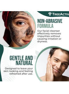 TreeActiv TreeActiv Acne Charcoal Face Wash 3.4 oz, Exfoliating Daily Honey & Sulfur Face Wash - Sulfur Acne Treatment Cleanser Face Soap, Mens Face Wash, Deep Cleansing Moisturizing Face Wash for Women and Men  - Image 2