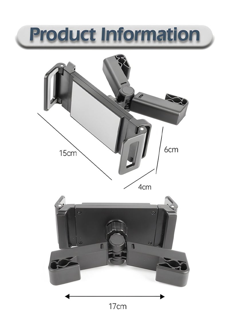 GROIC - Car Tablet Headrest Holder Car Back Seat Headrest Tablet Mount Stand,Compatible with iPad Pro Air Mini, Galaxy Tab, Other 4 to 12.9" Wide Devices - Image 1