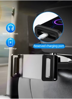 GROIC Car Tablet Headrest Holder Car Back Seat Headrest Tablet Mount Stand,Compatible with iPad Pro Air Mini, Galaxy Tab, Other 4 to 12.9" Wide Devices  - Image 2