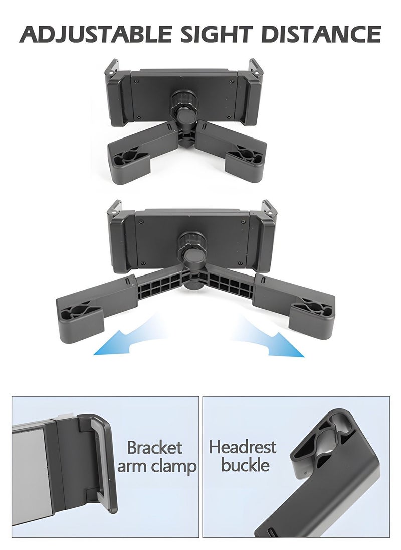 GROIC - Car Tablet Headrest Holder Car Back Seat Headrest Tablet Mount Stand,Compatible with iPad Pro Air Mini, Galaxy Tab, Other 4 to 12.9" Wide Devices - Image 1