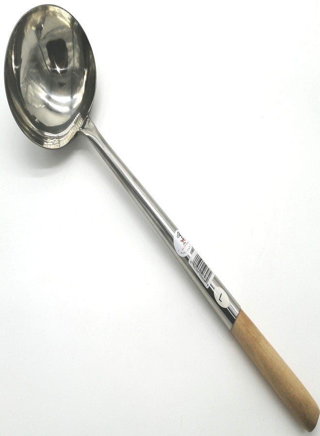 iPro Kitchenware 10 oz Chinese Cooking Ladle *(Width: 5" x Length: 19-1/4") Size: Large - Image 2