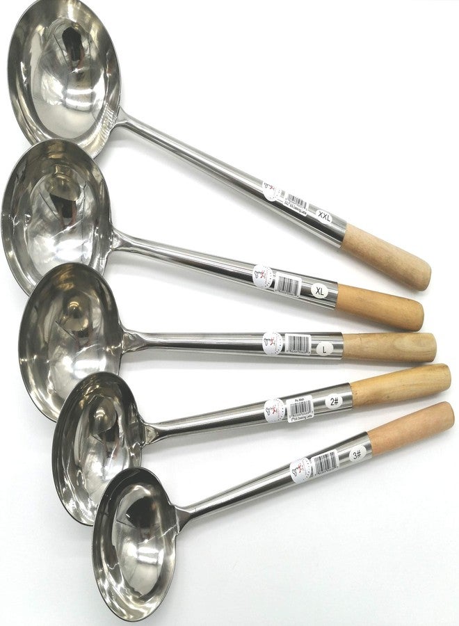 iPro Kitchenware 10 oz Chinese Cooking Ladle *(Width: 5" x Length: 19-1/4") Size: Large - Image 4