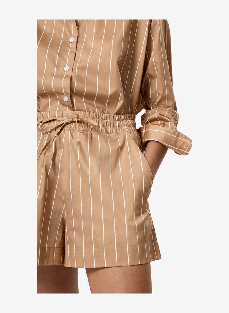 French Connection Women's Macchiato Alexis Poplin Striped Shorts - Image 5