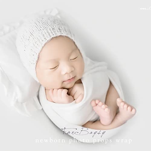 ForBaysy Newborn Photography Props Swaddle Newborn Wraps for Baby Boys Girls Infant Baby Photo Props Shoot Stretch Blanket - Image 5