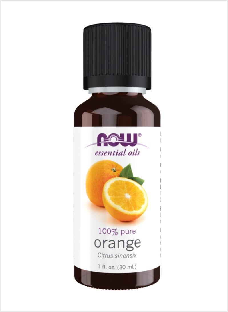 NOW Essential Oils 100% Pure Orange Oil - Fresh & Citrusy, 30ml