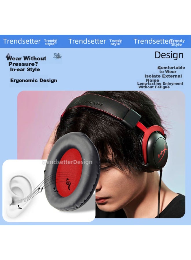 Trendsetter Suitable For Hyperx Kingston Headphone Covers, Cloud 2/hurricane 3 Second-generation, Spikes, Arrows, Sabers, Storm, Sky, Alpha S, Fengyun Headphone Covers - Image 5