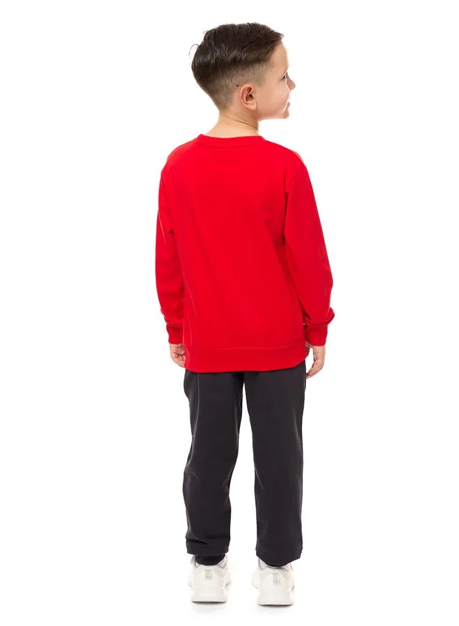 victor and jane Victor And Jane Boys Multi Graphic Sweatshirt and Joggers Set