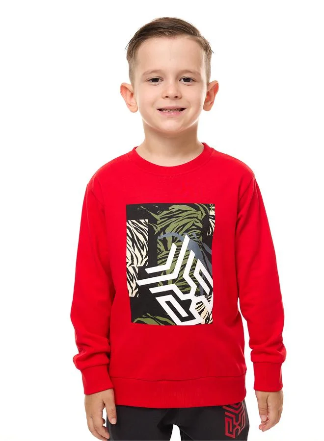 victor and jane Victor And Jane Boys Multi Graphic Sweatshirt and Joggers Set