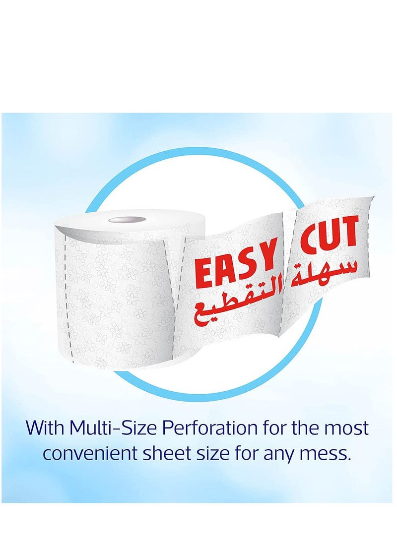 Metro 6-Pieces Premium Quality Maxi Roll 2 Ply -(600 GM X 6) | Kitchen Roll Sheets and Autocut with Embbosed Tissue papers  - Image 4