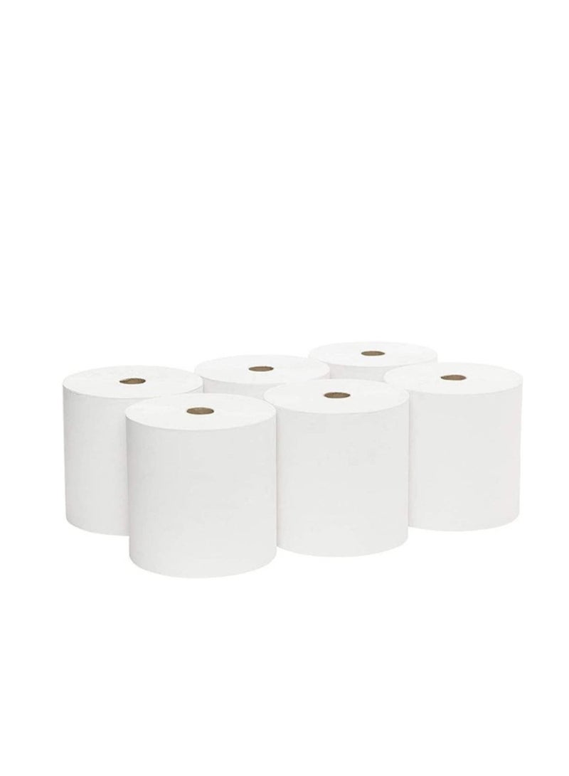 Metro 6-Pieces Premium Quality Maxi Roll 2 Ply -(600 GM X 6) | Kitchen Roll Sheets and Autocut with Embbosed Tissue papers  - Image 2
