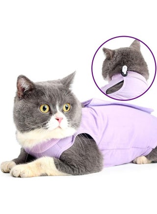 Professional Recovery Clothing For Cats With Abdominal Wounds or Dermatoses. Replacement Electronic Collars For Cats and Dogs. Post-Surgery Clothes and Pajamas Sets, Size M Purple. - pzsku/Z274048DEF32462BB6046Z/45/_/1705139076/00d43582-6b0c-40ea-aed9-aec6e07c9585