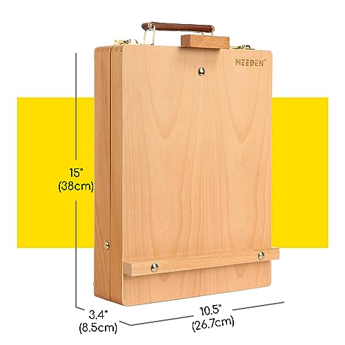 MEEDEN Tabletop Art Sketchbox Easel : Solid Beechwood Table Easels for Painting Canvas, Adjustable Desktop Easel - Art Supply Storage Box for Adults & Artist - Image 2