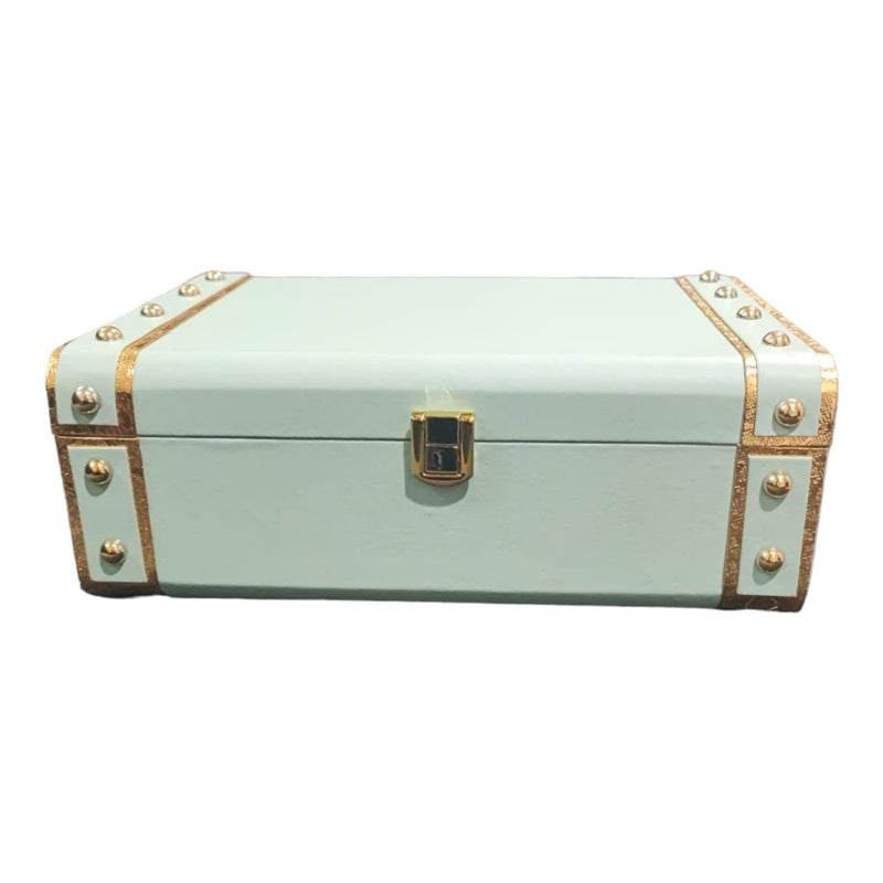 Polaris Fox Polaris fox Trunk Box for Gifting Purpose Size 10x7x35 inch Mint green Color Ideal for gifting and storage - Image 1