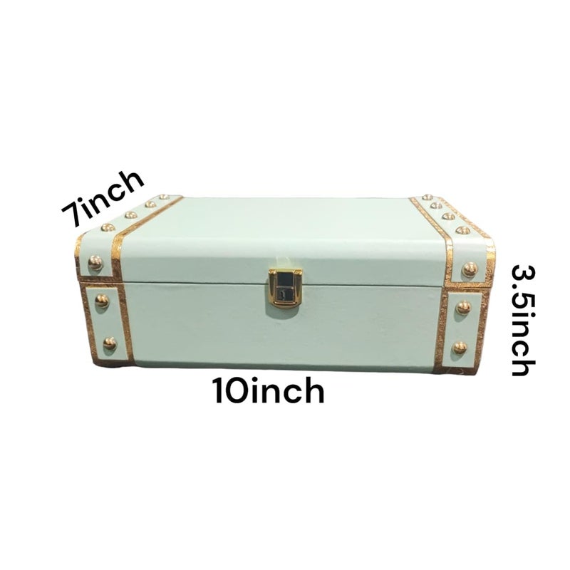 Polaris Fox Polaris fox Trunk Box for Gifting Purpose Size 10x7x35 inch Mint green Color Ideal for gifting and storage - Image 3
