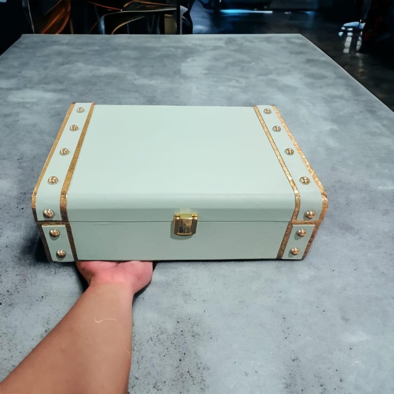 Polaris Fox Polaris fox Trunk Box for Gifting Purpose Size 10x7x35 inch Mint green Color Ideal for gifting and storage - Image 2