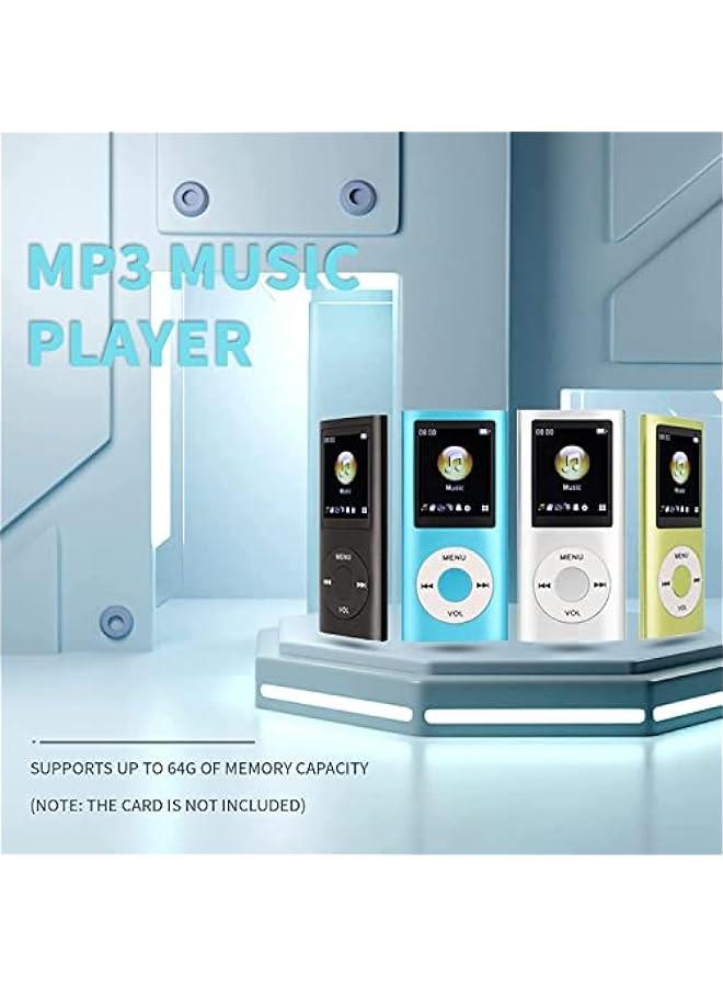 MP3 Player, Portable Lossless Sound Slim MP3 Music Player with Earphone, 1.8 Inch LCD Screen Digital Music Player, （Memory Card Not Included）(Black) - Image 2