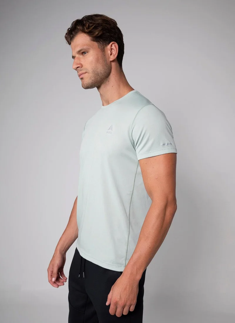 Aora  Aora Men's Ultralight Mesh Tee – Quick-Dry, Maximum Ventilation, Barely-There Feel – Sage Green for Men | Best Price UAE
