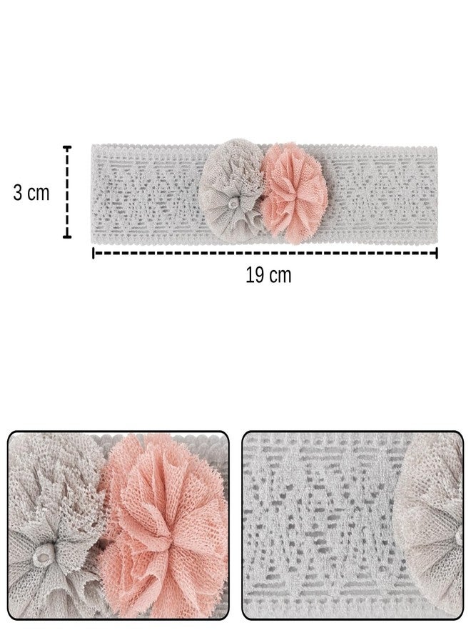 التعارف مجموعة آنا كرييشنز من 3 قطع من عصابات الرأس للأطفال، فائقة النعومة ومرنة، متعددة الألوان، مزينة بالزهور، إكسسوارات شعر للأطفال الرضع والصغار. - Image 2