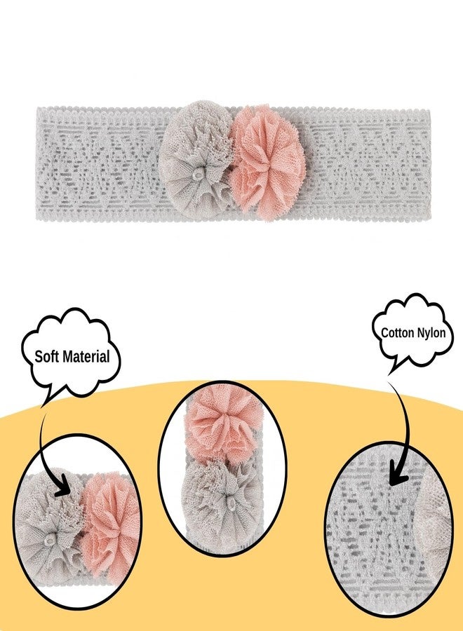 التعارف مجموعة آنا كرييشنز من 3 قطع من عصابات الرأس للأطفال، فائقة النعومة ومرنة، متعددة الألوان، مزينة بالزهور، إكسسوارات شعر للأطفال الرضع والصغار. - Image 5