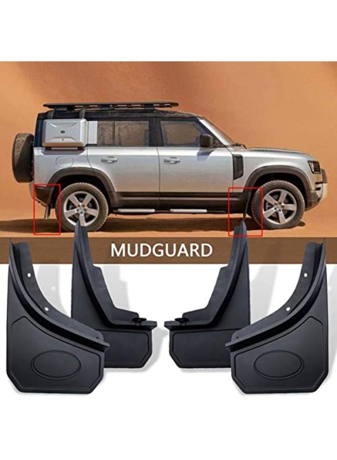 Generic YIWANG 4pc/set Car Mudguard Fender Mud Flaps Splash Guards For Land Rover Defender 110 2020 2021  - Image 1
