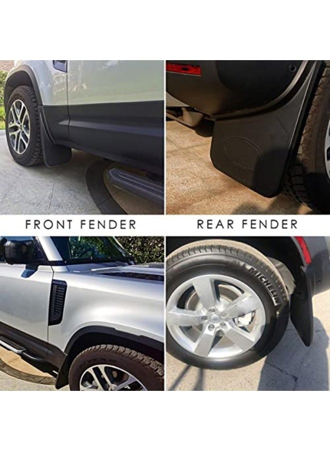 Generic YIWANG 4pc/set Car Mudguard Fender Mud Flaps Splash Guards For Land Rover Defender 110 2020 2021  - Image 3
