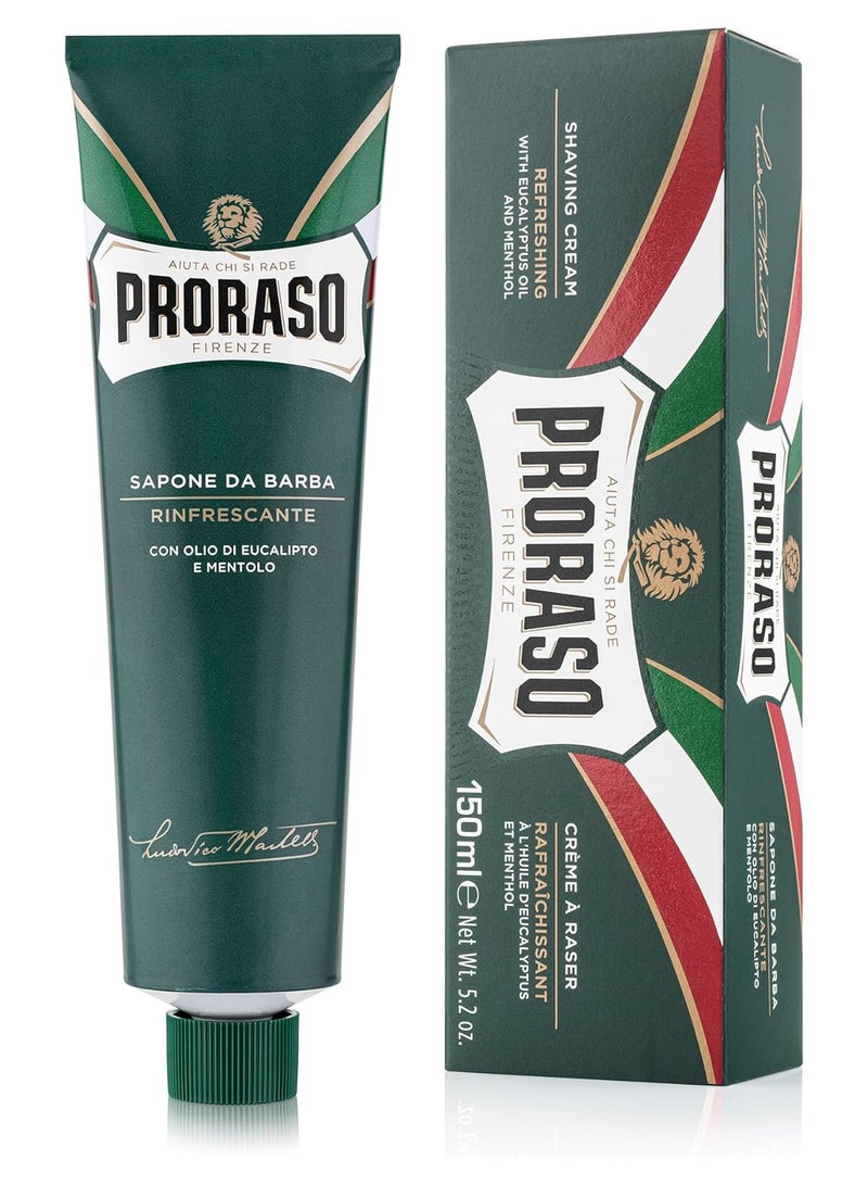 proraso Shaving Cream Tube 150Ml Green - Image 1