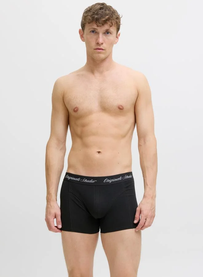 JACK & JONES Pack of 3 - Printed Waistband Trunks