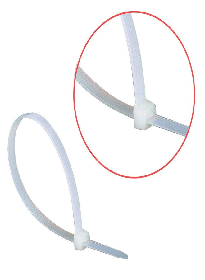 Superun Clear Zip Ties 6 Inch, 40 Lbs Tensile Strength Wire Ties (Industrial Grade Cable Ties) Pack of 100 White - Image 2